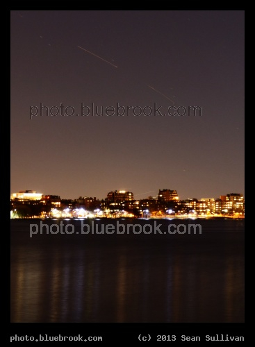 Rocket Stages - ORS-3 launch (Minotaur rocket), showing burnout of the 2nd stage (right) and ignition of the 3rd stage (left), as seen from Cambridge MA