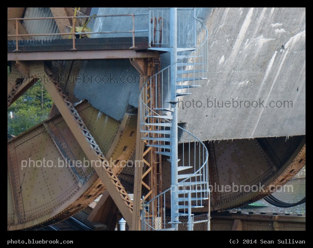 Real-Life Steampunk - MBTA Commuter Rail bridge across the Charles River (outside North Station), Cambridge MA