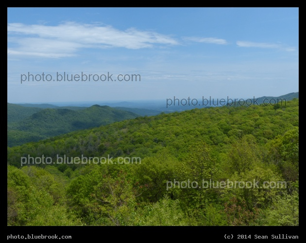 Blue Ridge Skyline - Blue Ridge Mountains from Skyline Drive, Shenandoah National Park