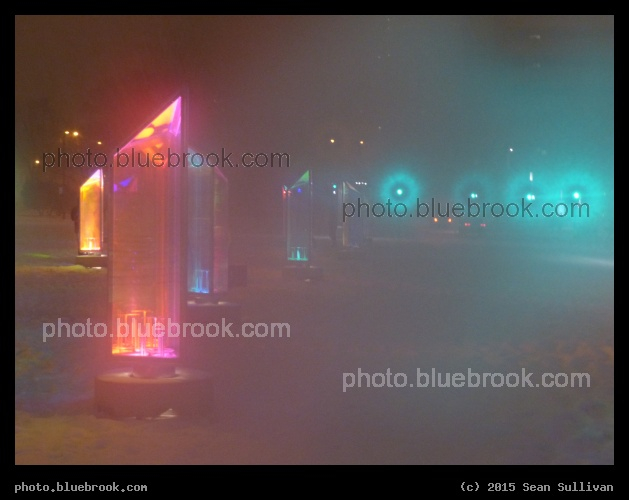 Soft Lights of Winter - Prismatica display at Luminotherapie, Montreal QC