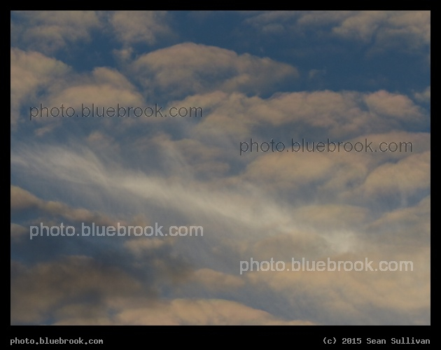 White Feathery Cloud - Sunset, Somerville MA