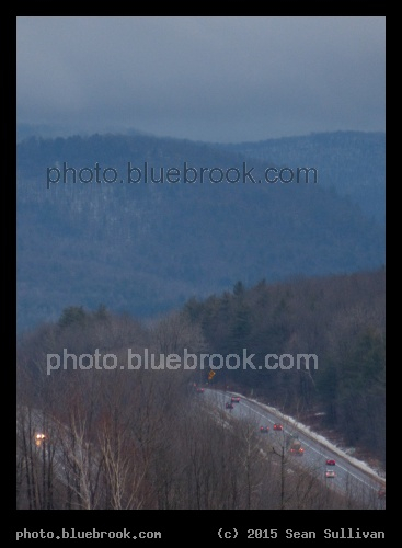 Through the Green Mountains - I-89 at sunset, Williston VT