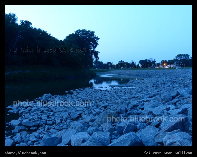Minnesota Twilight - After sunset along the Red Lake River, Crookston MN