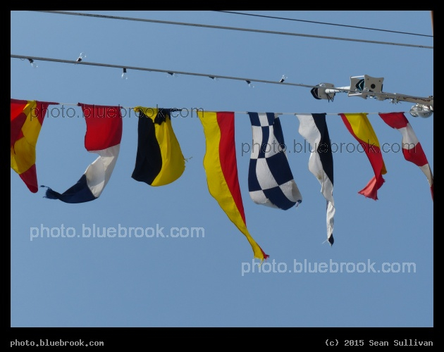 Maritime Flags - NRP Sagres III docked at Fan Pier in Boston Harbor