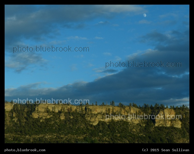 Moon and Ledge - Eastern Montana