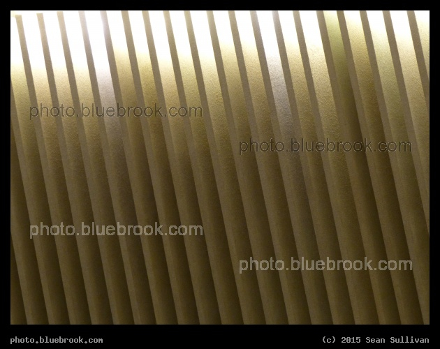 Diagonal Baffles - In the Communist-era TV tower, Berlin Germany