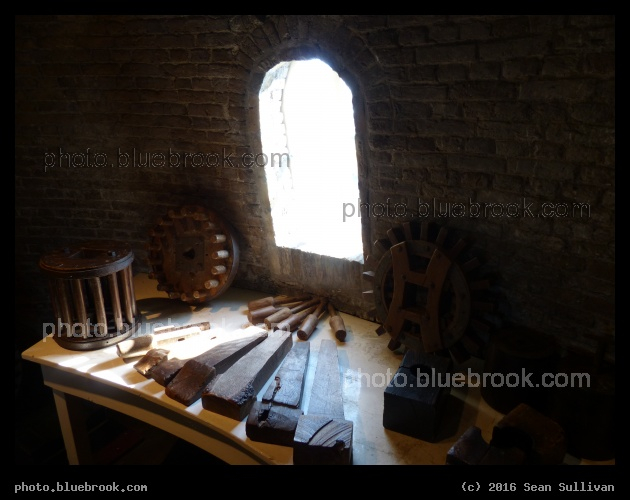 Windmill Implements - Molden de Valk museum, Leiden Netherlands