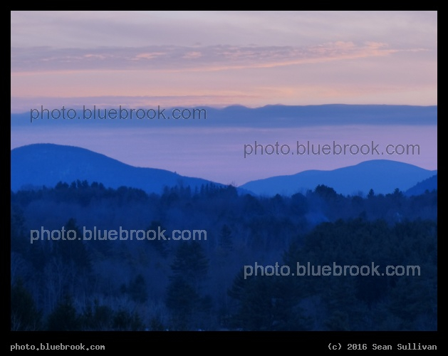 Twilight Berkshires - From Kripalu, Stockbridge MA
