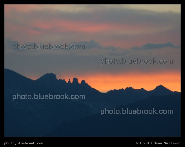 Glow behind the Spires - Corvallis MT