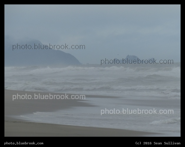 Pacific Mist and Rocks - Pacific Ocean, near the end of the L-Taraval, San Francisco CA