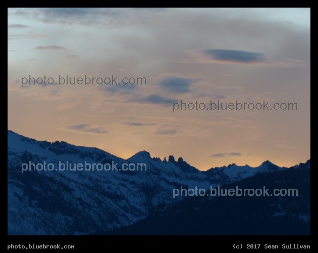 Fading Glow against the Clouds - Near sunset, Corvallis MT