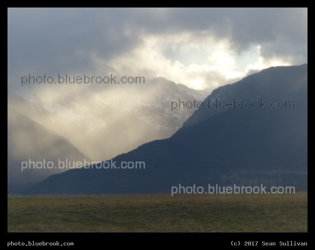 Sunbeams in the Mountains - Bitterroot Mountains, Corvallis MT