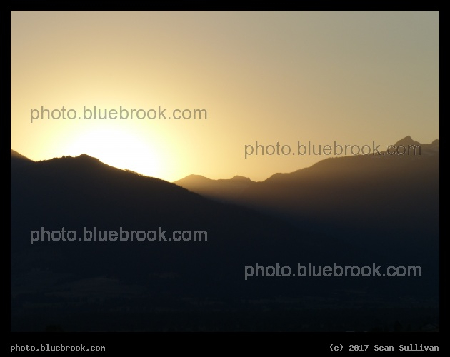 Last Rays through Mountain Gap - Corvallis MT
