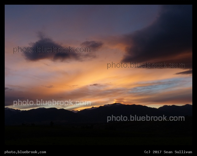 Orange and Purple Sunset - Corvallis MT