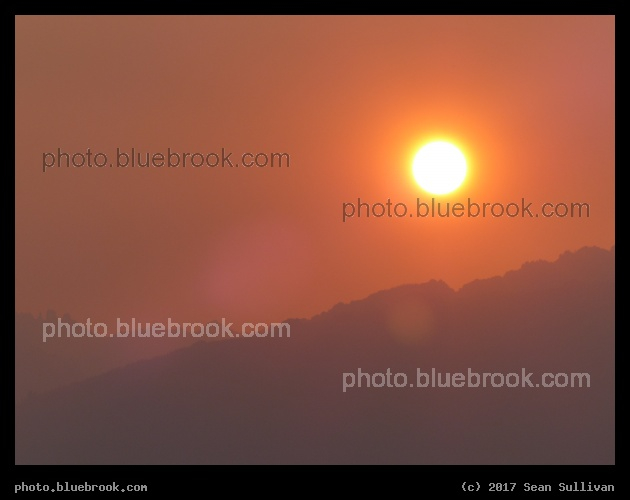 Sunset in Smoke Season - Corvallis MT