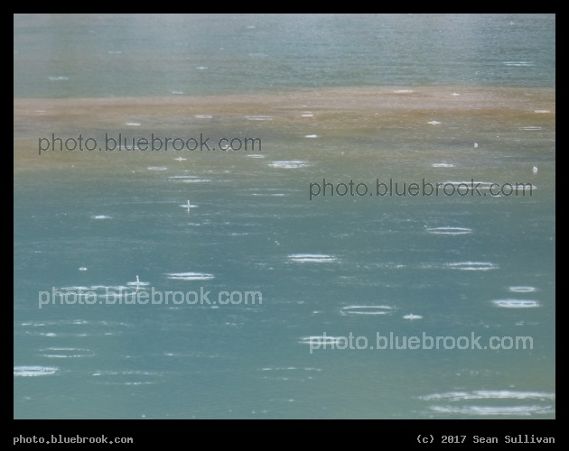 Raindrops in a Geyser Basin - Norris Geyser Basin, Yellowstone National Park