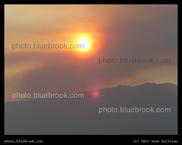 Sun Shining through the Smoke - Corvallis MT