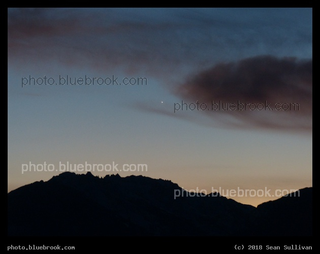 Venus over the Mountains at Sunset - Corvallis MT