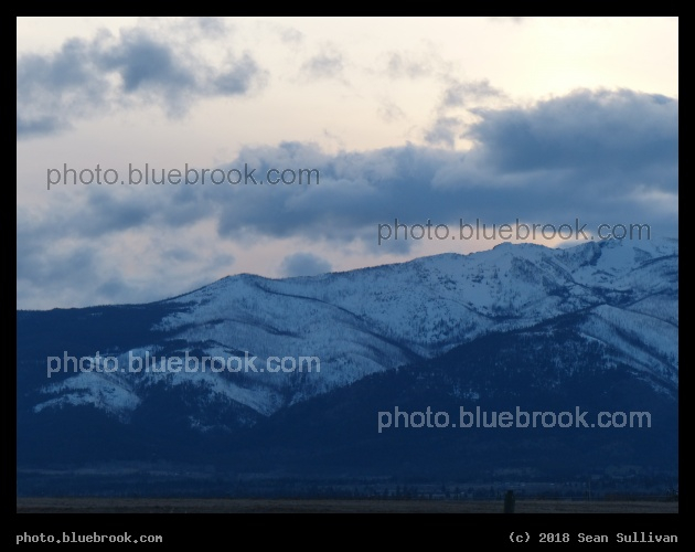 Purple Light on the Mountains - Corvallis MT
