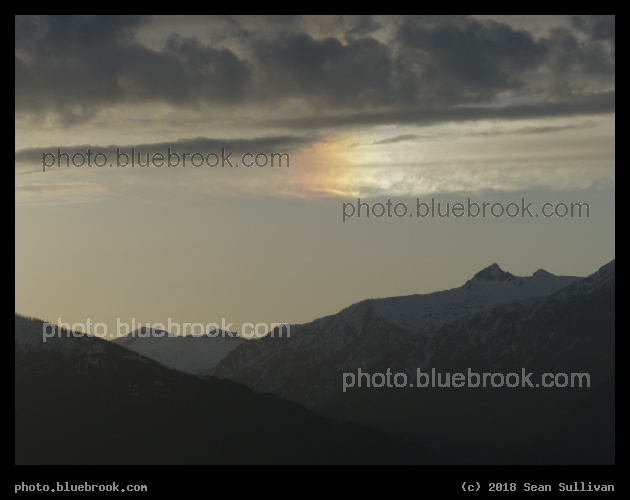 Sundog on Sunday at Sunset - Corvallis MT