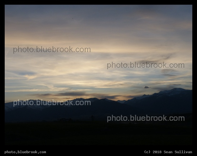 Sweep of Wispy Clouds at Sunset - Corvallis MT