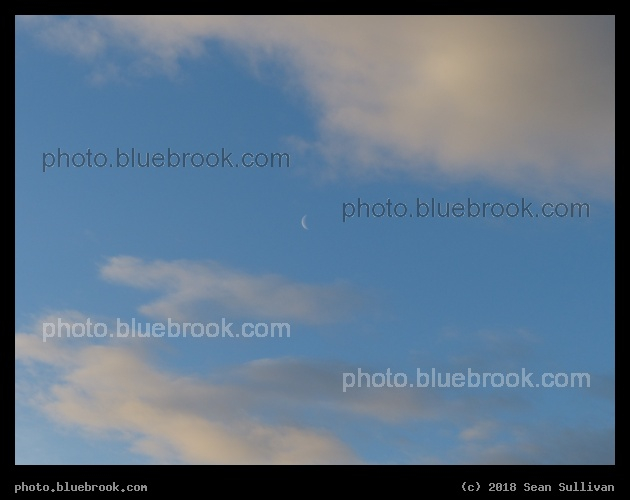 Morning Moon and Clouds - Corvallis MT