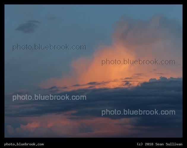 High Clouds catching Sunset Rays - Corvallis MT