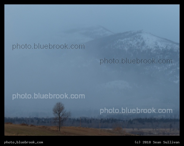 Mountains through the Haze - Corvallis MT
