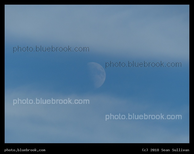 The Moon between Bands of White - Corvallis MT