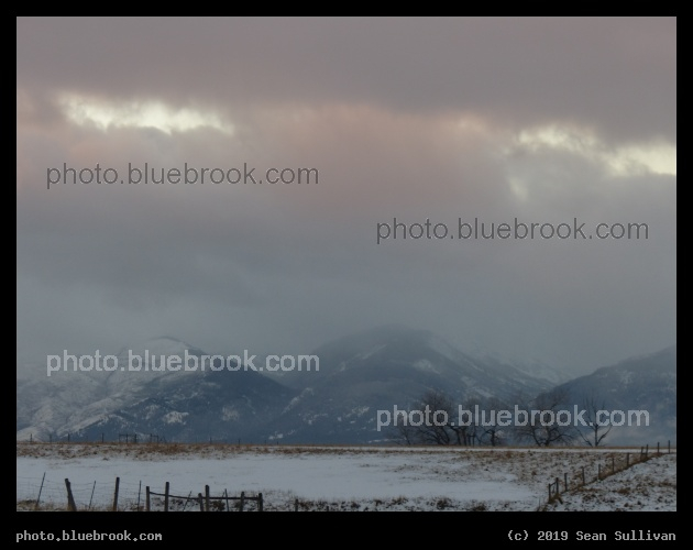 Twilight Light through a Cloudy Sky - Corvallis MT