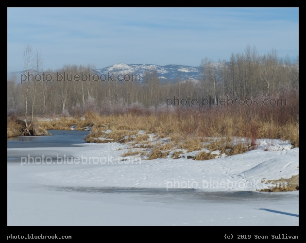Poker Joe Fishing Access in Winter - Poker Joe, Florence MT