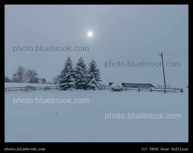 Winter Sun through Clouds - Corvallis MT
