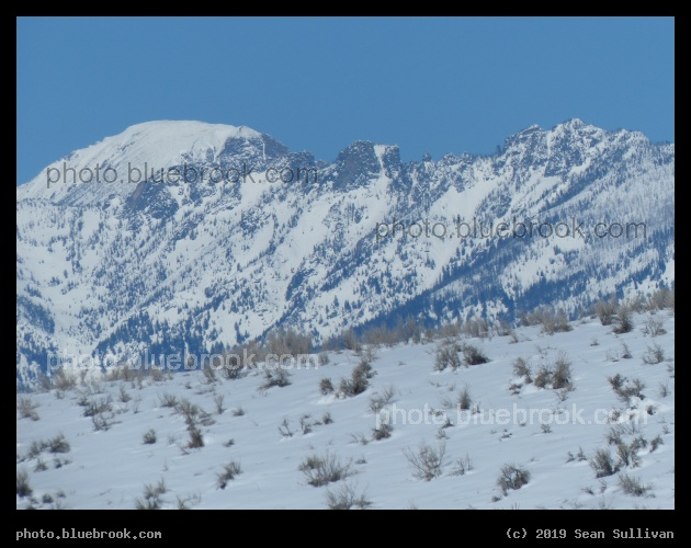 Mountain Crags over Snowy Hill - Corvallis MT