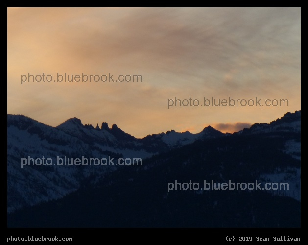Crags in Silhouette - Corvallis MT