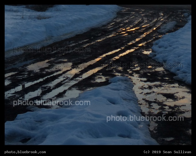 Stripes of Reflected Sunset - Corvallis MT