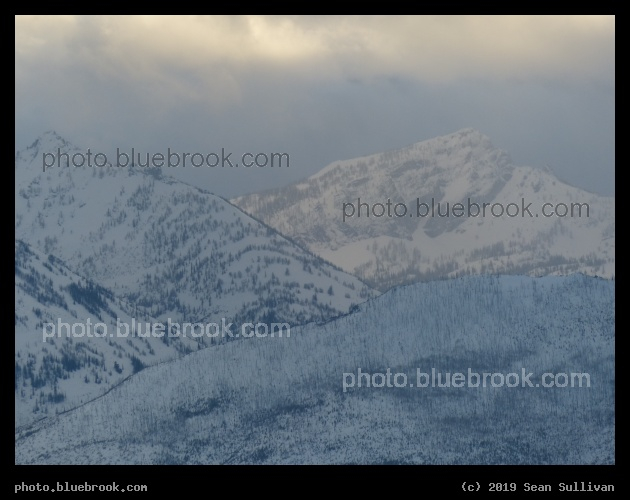 Snowy Mountains in April - Corvallis MT