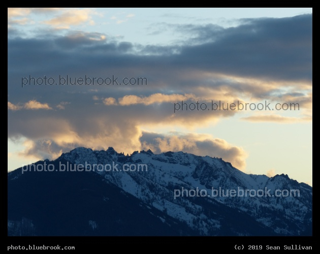 Clouds and Mountains in April - Corvallis MT