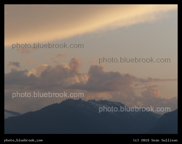 Soft June Clouds over Mountains - Corvallis MT
