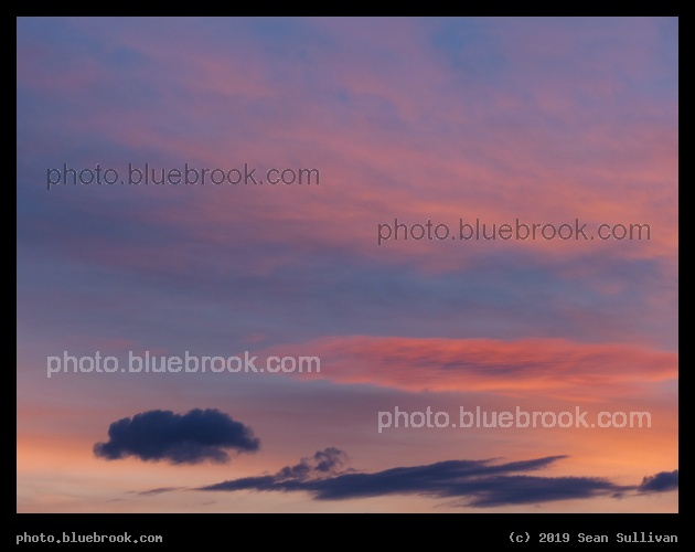Pink Streaks on Blue - Corvallis MT