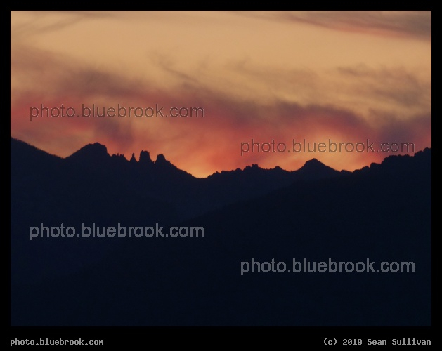 Falling Light over Craggy Peaks - Corvallis MT