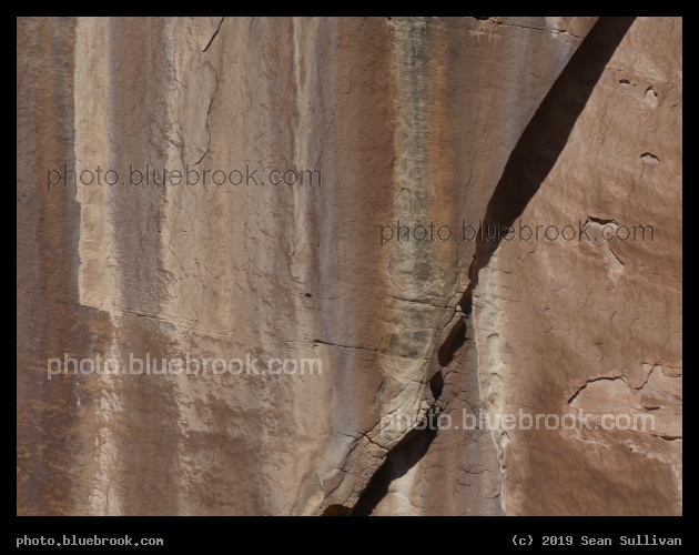 Rockface near Hickham Bridge - Near Hickham Bridge, Capitol Reef National Park, Utah