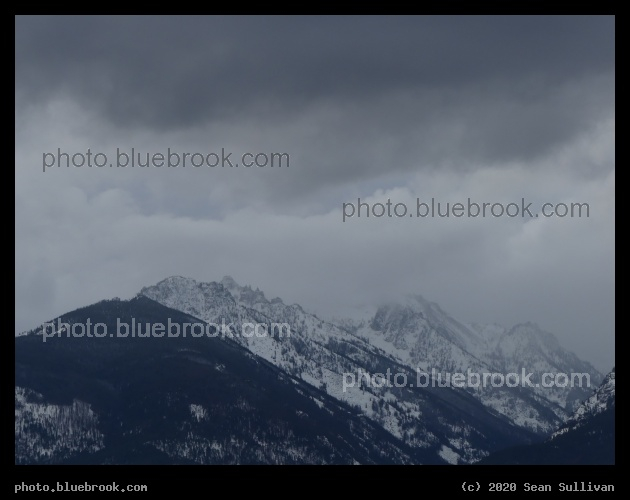 Winter Mountains and Clouds - Corvallis MT