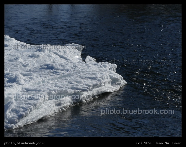 Wedge of Snow - Bitterroot River, Riverside, Hamilton MT
