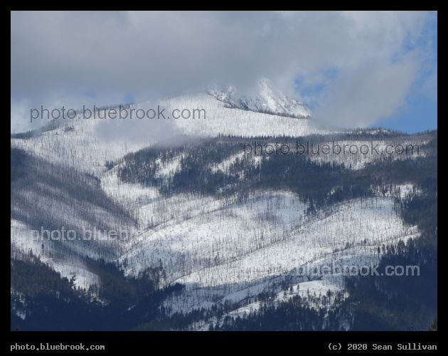 Snow at Higher Elevations - Bitterroot Mountains, Lee Metcalf National Wildlife Refuge, Stevensville MT