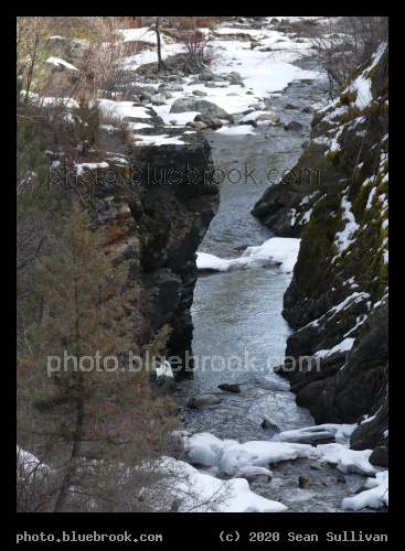 Stream Channel in Winter - Kootenai Creek, Stevensville MT