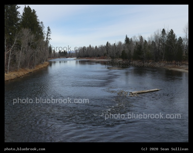 View Downriver - Bitterroot River, Stevensville MT