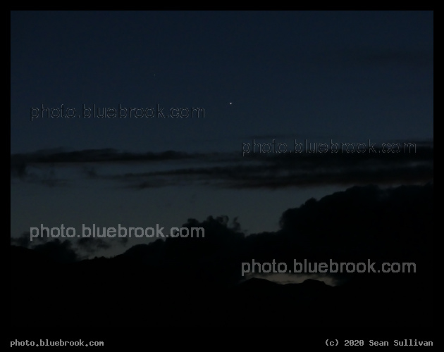 Close Conjunction of Inner Planets - Mercury and Venus, Corvallis MT