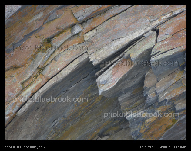 Red and Gray Rockface - Kootenai Creek Trail, Stevensville MT