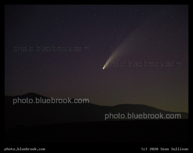 Hills at Night - Comet NEOWISE, Corvallis MT