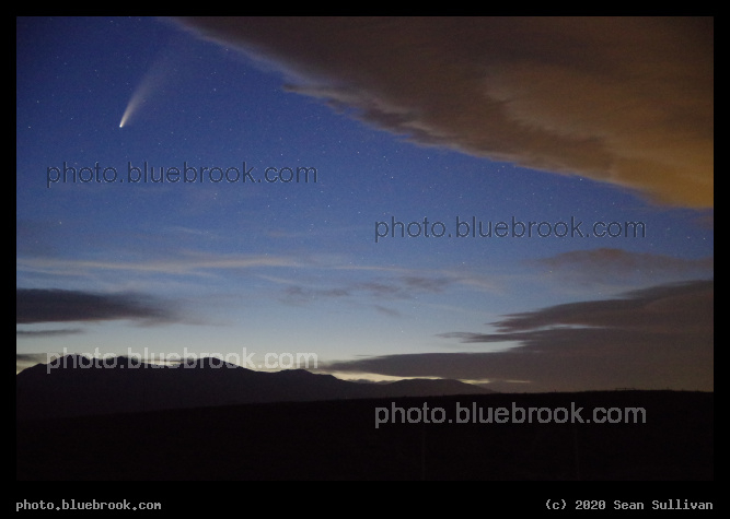 Comet and Clouds - Comet NEOWISE, Corvallis MT